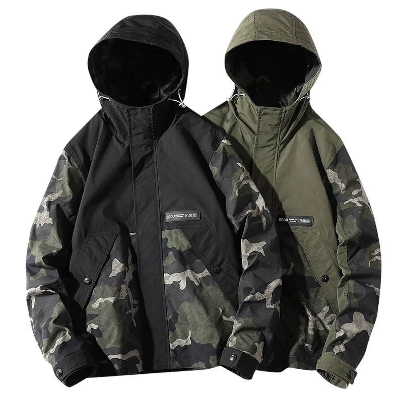 Military Style Windbreaker Jacket