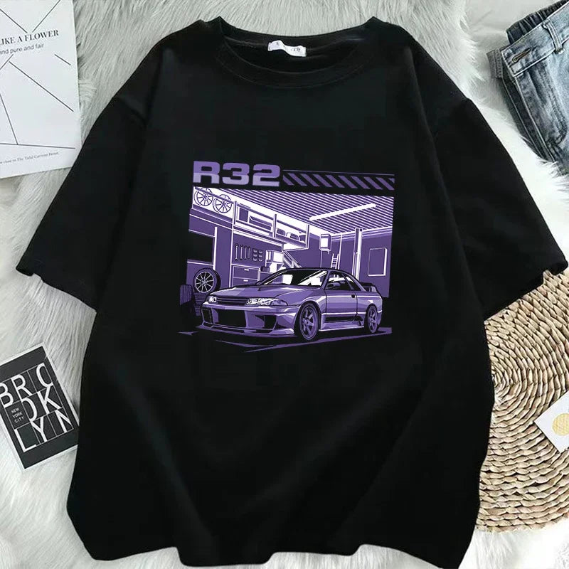 Initial D R32 Purple Drift T-Shirt
