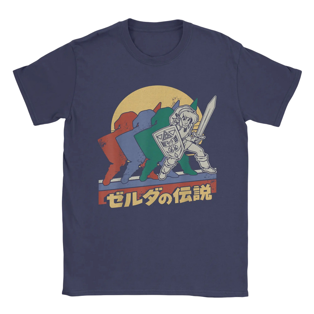 Legends Of Zelda's Retro Link Kanji Portrait T-Shirt