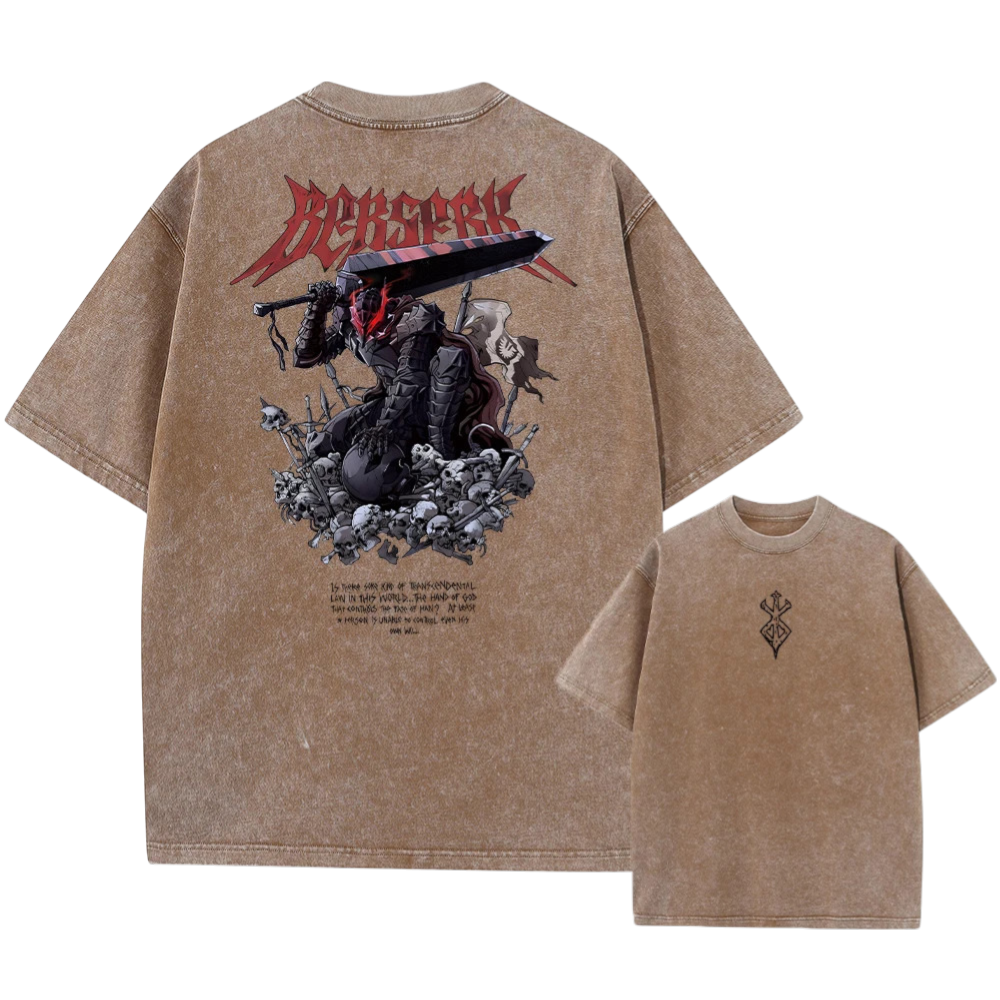 Berserk Guts Vintage Washed Tshirt