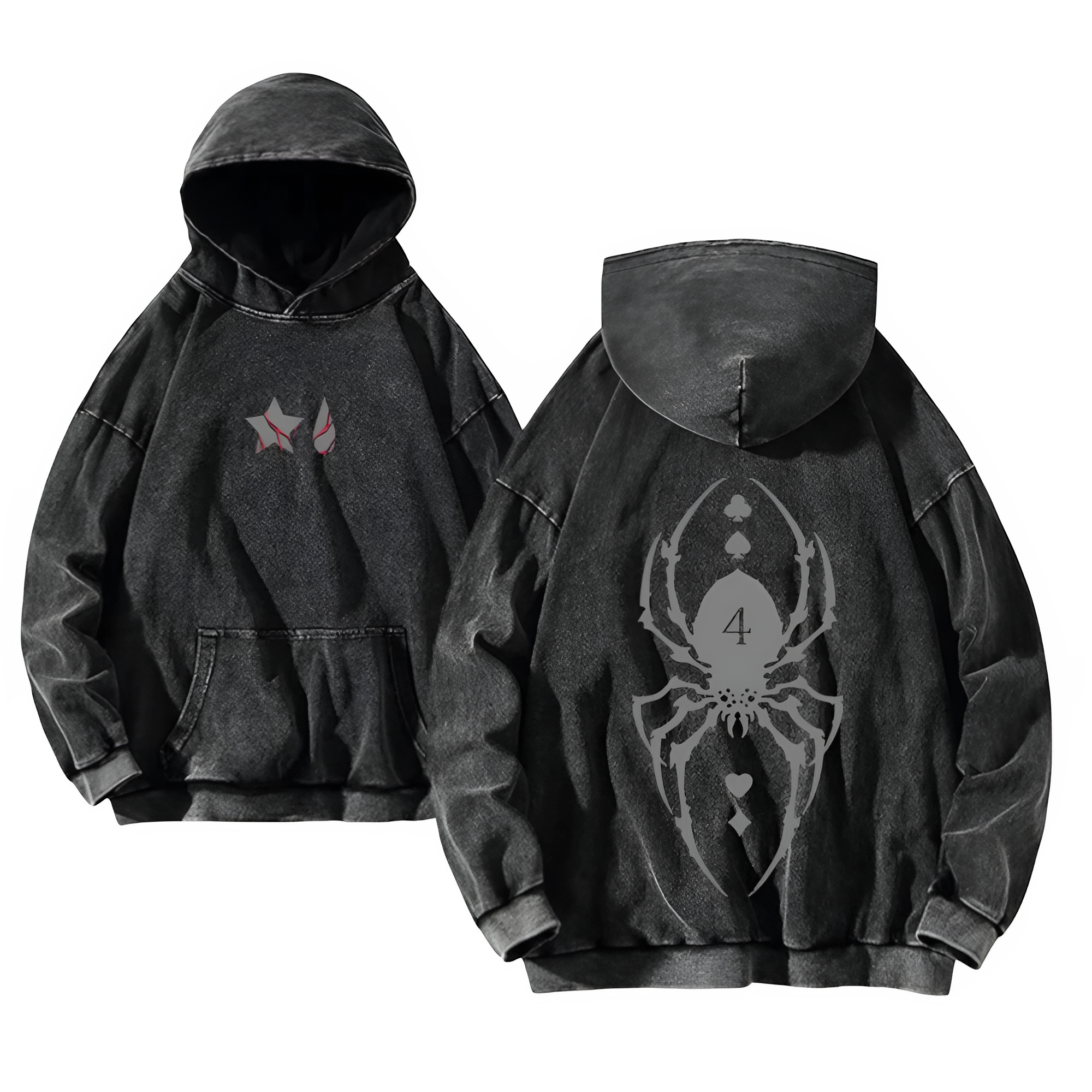 Hunter X Hunter Washed Hoodie Hisoka