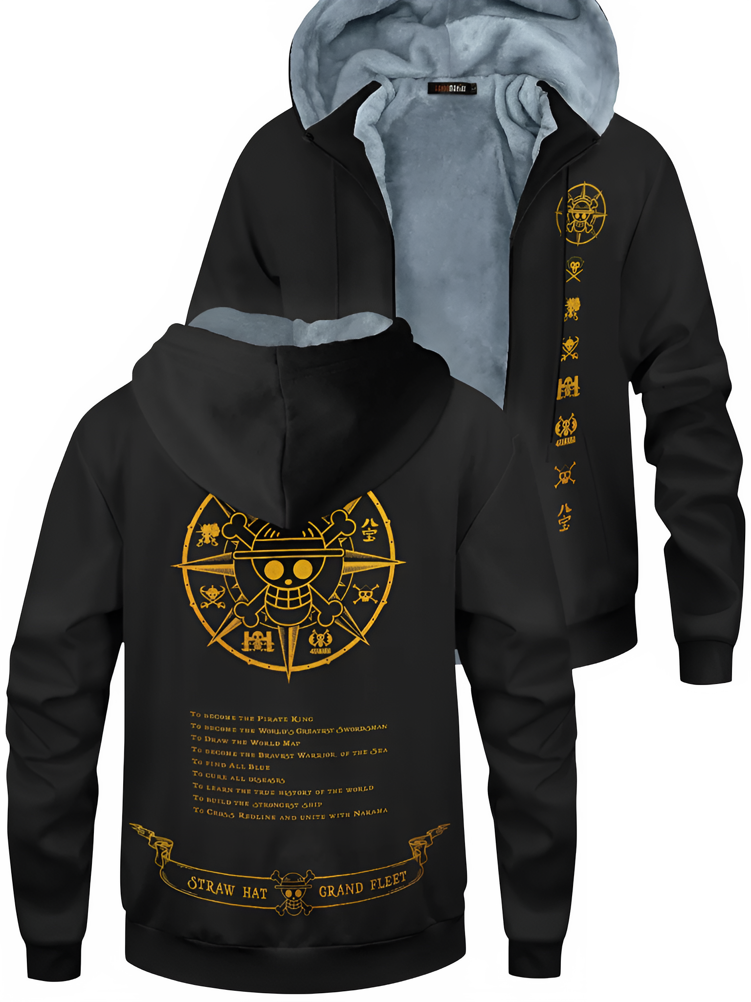 One Piece Zipper Hoodie