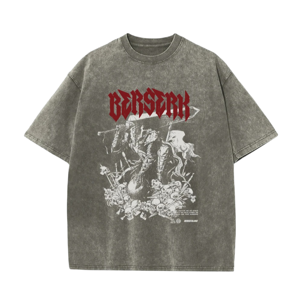 Berserk Guts Vintage Washed Tshirt
