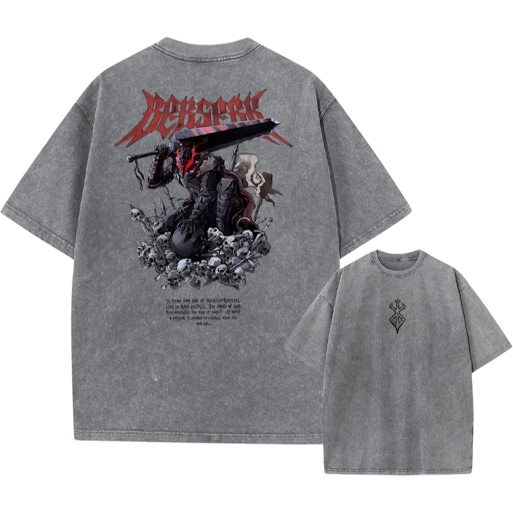 Berserk Guts Vintage Washed Tshirt