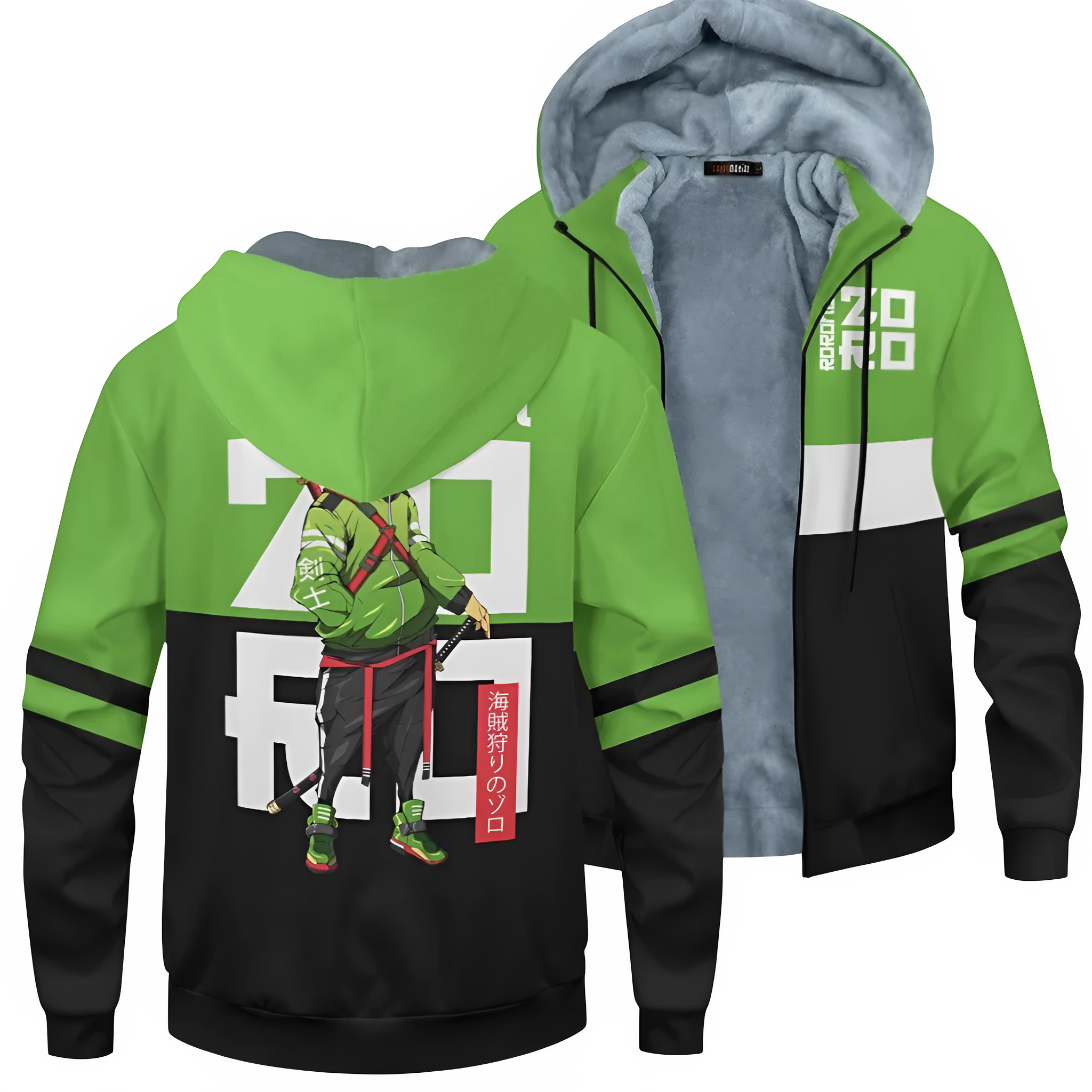 One Piece Zoro Zipper Hoodie