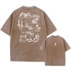 Attack on Titan Acid Washed T Shirt