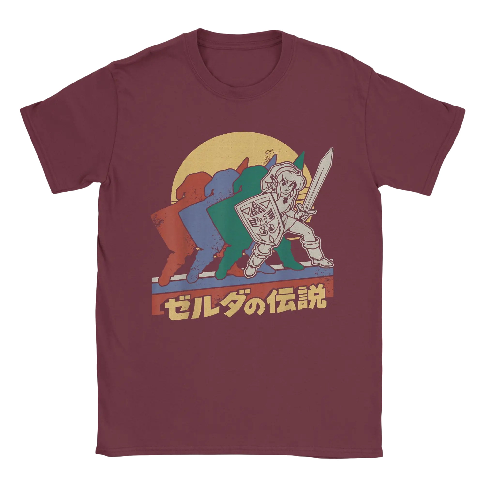 Legends Of Zelda's Retro Link Kanji Portrait T-Shirt