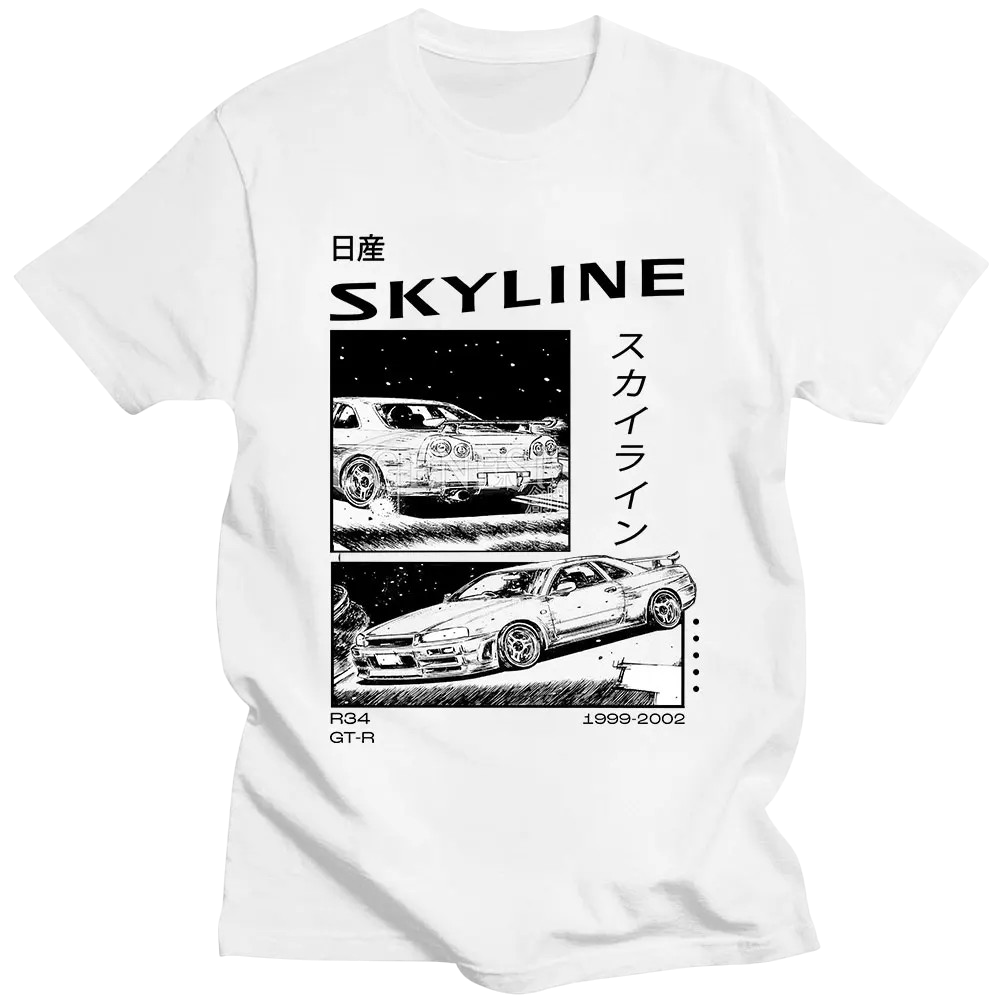 Initial D R34 Skyline GTR JDM T-shirt