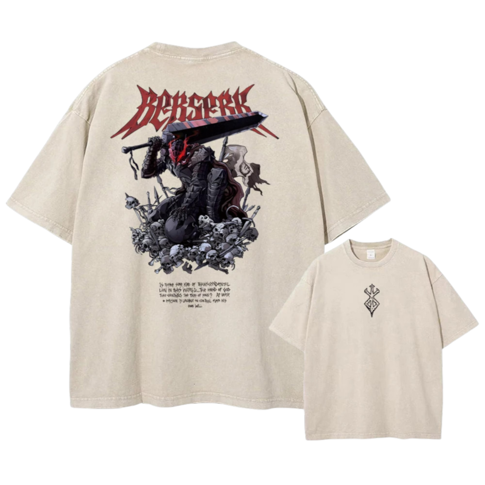 Berserk Guts Vintage Washed Tshirt