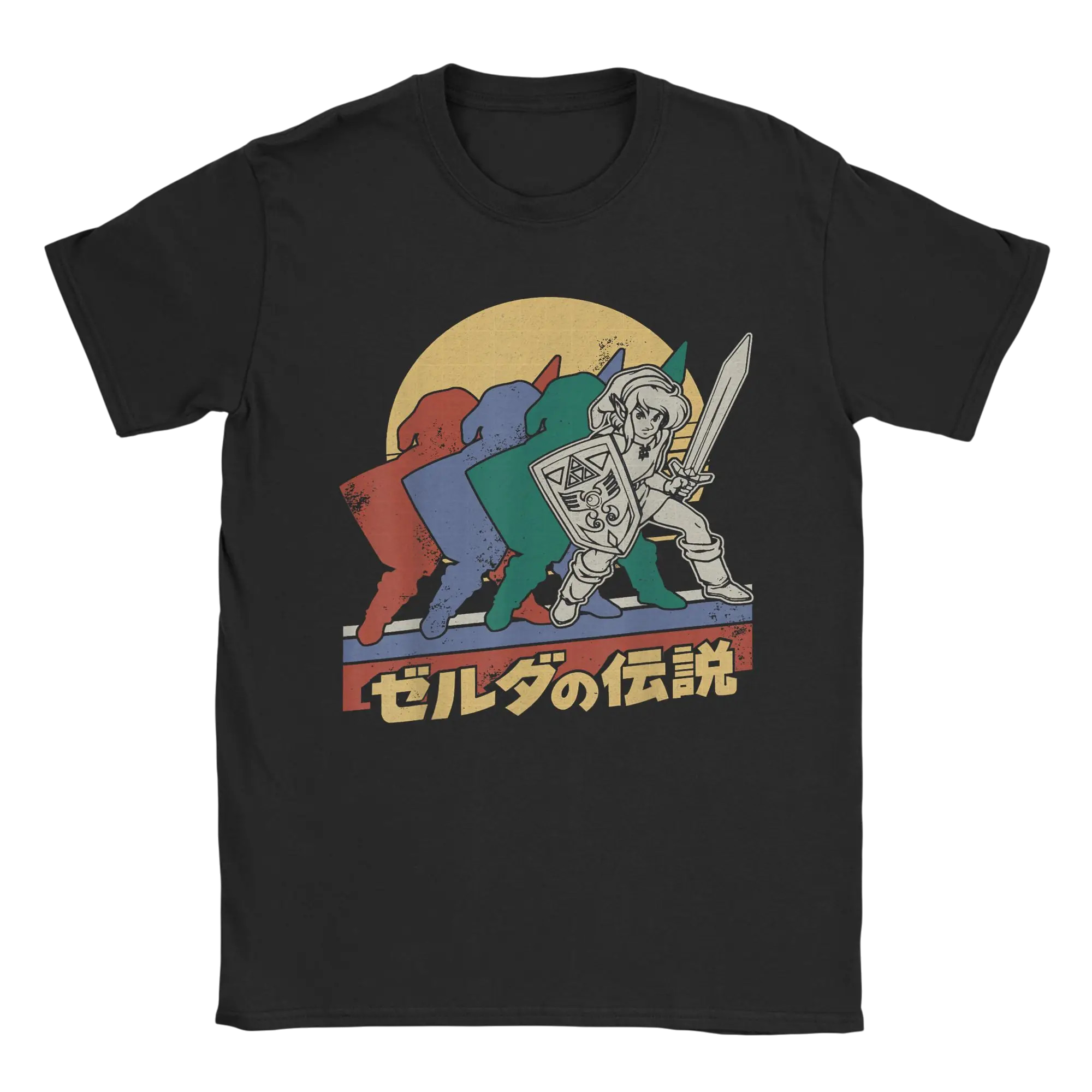 Legends Of Zelda's Retro Link Kanji Portrait T-Shirt