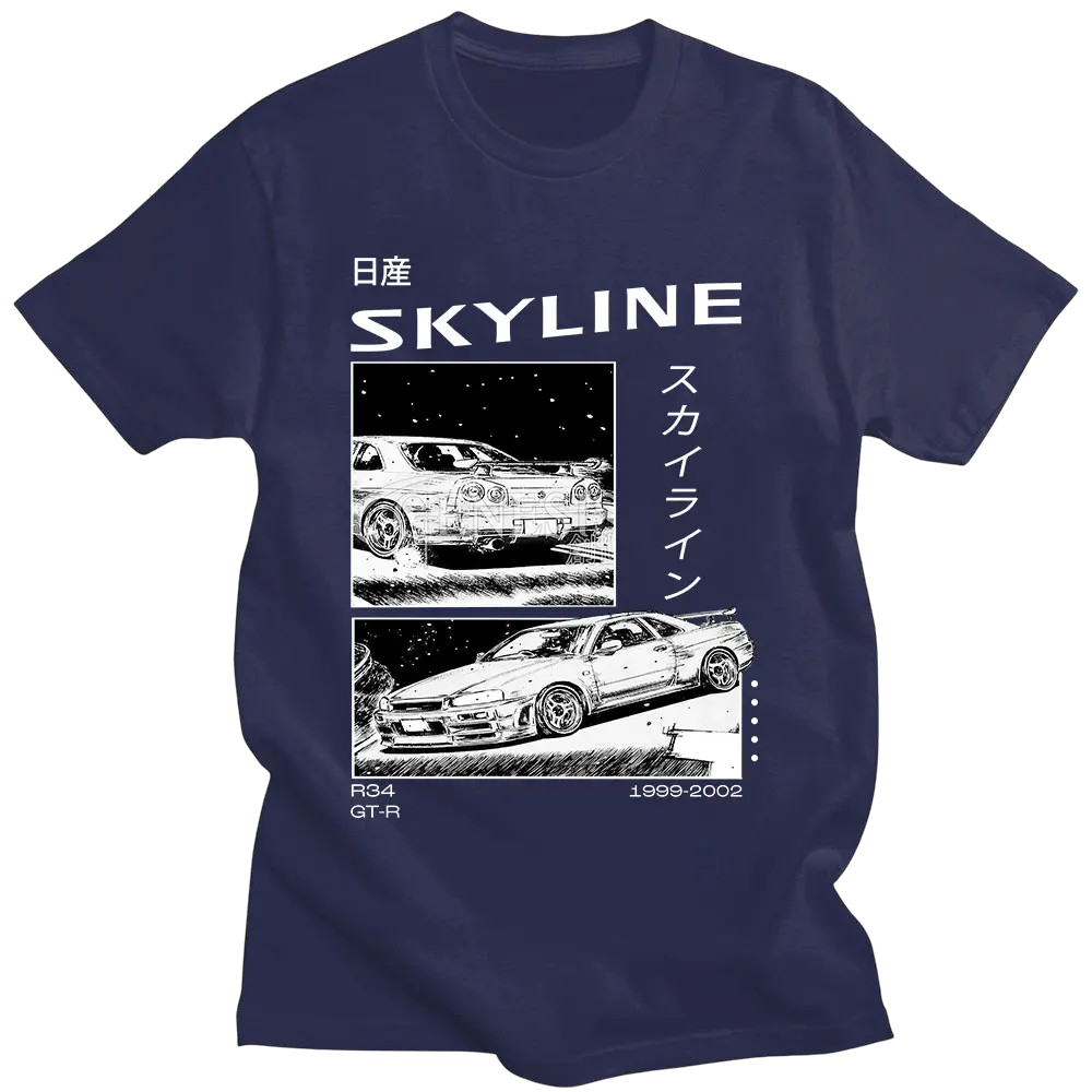 Initial D R34 Skyline GTR JDM T-shirt