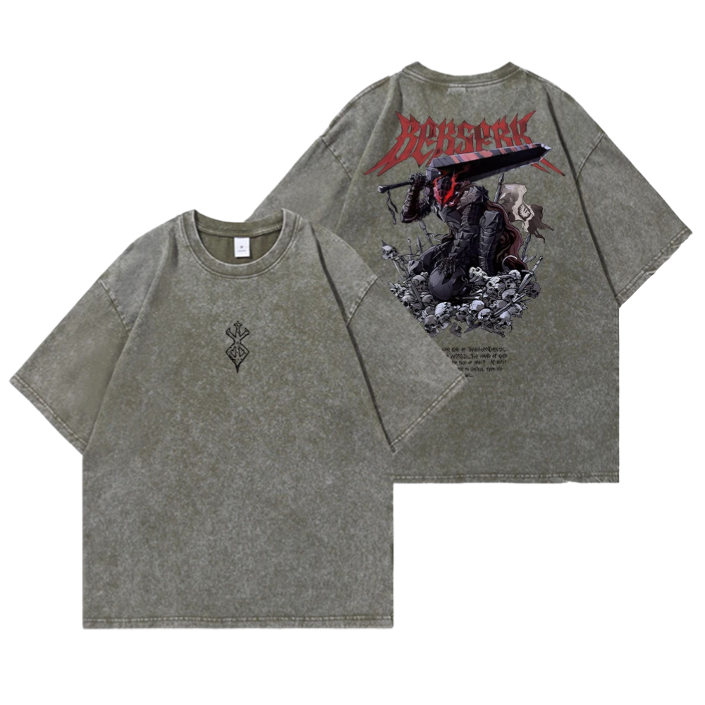 Berserk Guts Vintage Washed Tshirt