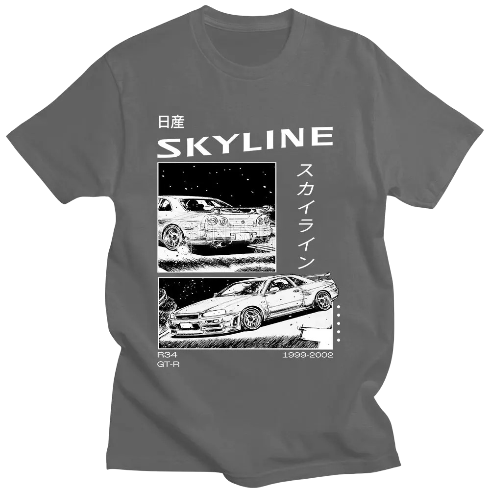 Initial D R34 Skyline GTR JDM T-shirt