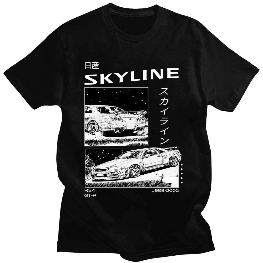 Initial D R34 Skyline GTR JDM T-shirt